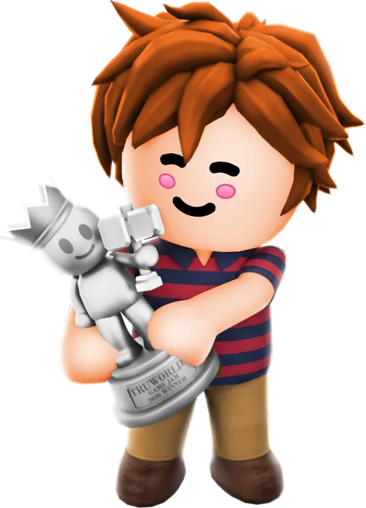 A player holding the Silver Trophy
